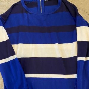 Blue striped sweater